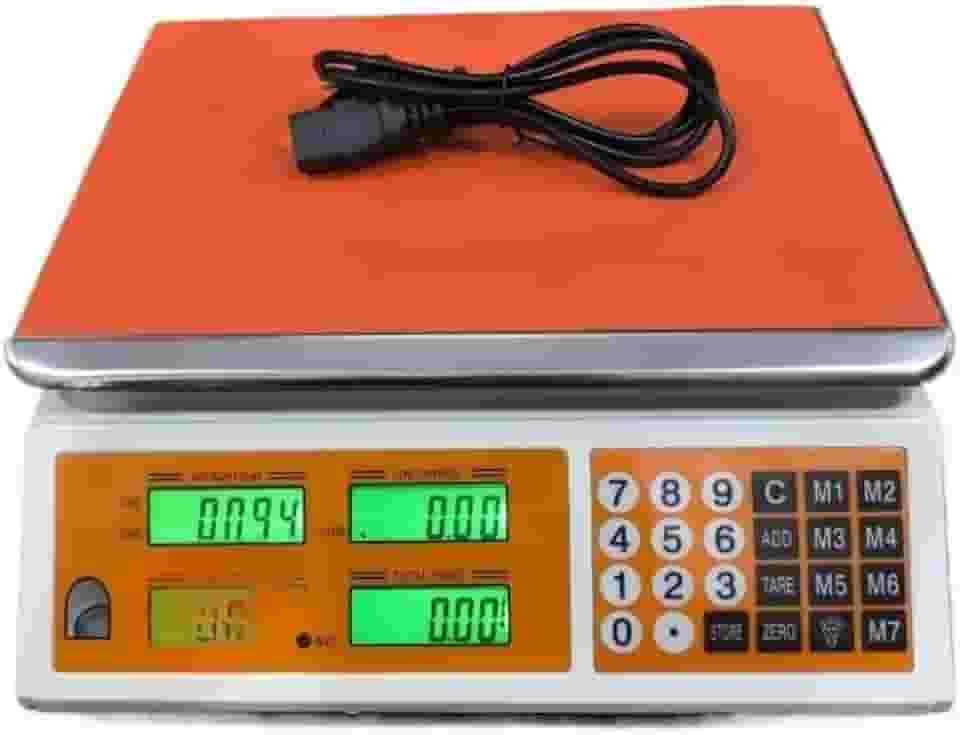 Balança Digital para Comércio– Resistente e Fácil de Manter(Balança Lustar Laranja 40kilos)