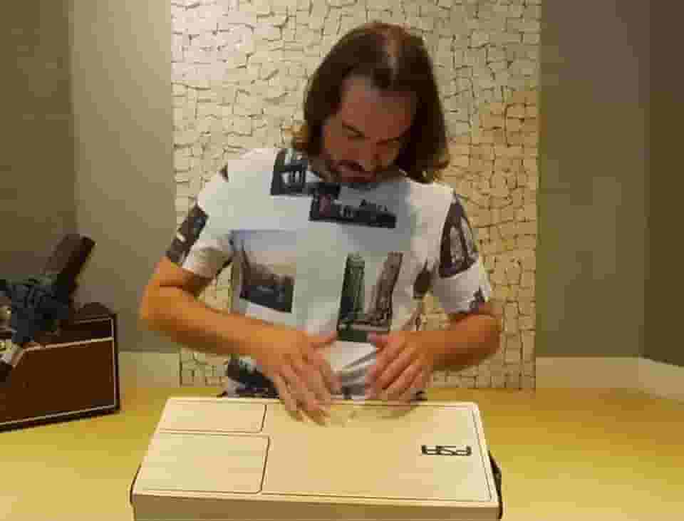 Cajón de Colo com Bongô FSA Natural FCB20NT conforto total elétrico c/saída P10 e captador dinâmico