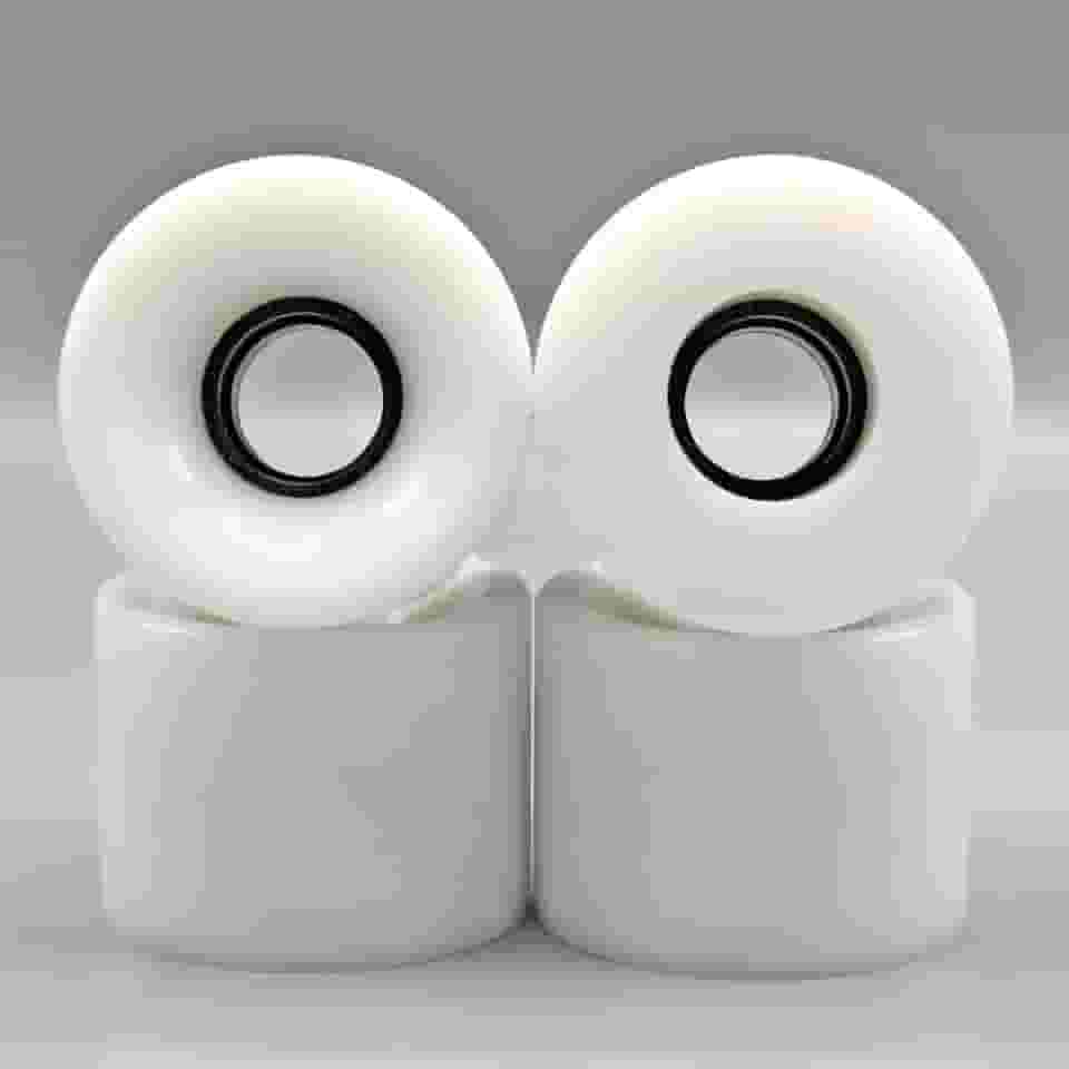 Rodas Longboard com rolamentos e espaçadores ABEC-9 78A, rodas de cruzador macias para skates, rodas de skate PU (pacote com 4)