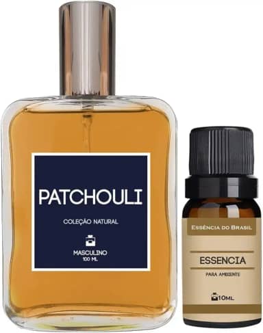 Kit Perfume Masculino Patchouli 100ml + Essência D Patchouli