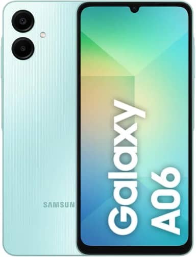 Smartphone Samsung Galaxy A06 128GB, 4GB RAM, Processador Octa-Core, Bateria de 5000mAh, Tela Infinita de 6.7', Câmera Traseira Dupla, Dual Chip - Verde Claro