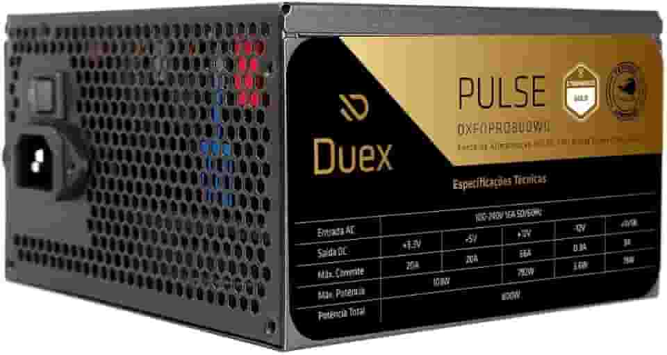 DUEX - Fonte Duex Pulse Pro 800W Full Modular ATX Gold