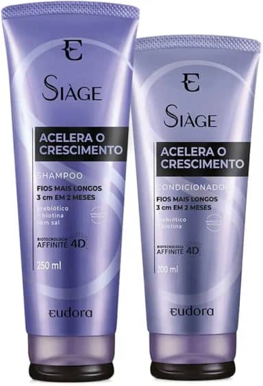 Eudora Kit Siàge Acelera o Crescimento Shampoo + Condicionador