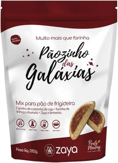 Pãozinho Das Galáxias - Mix Para Pão De Frigideira Lowcarb E Sem Glúten Zaya 282