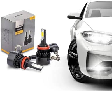 Kit Lampada Super Led Cyber 6000k Tarponn H11 6400 Lumens 36W