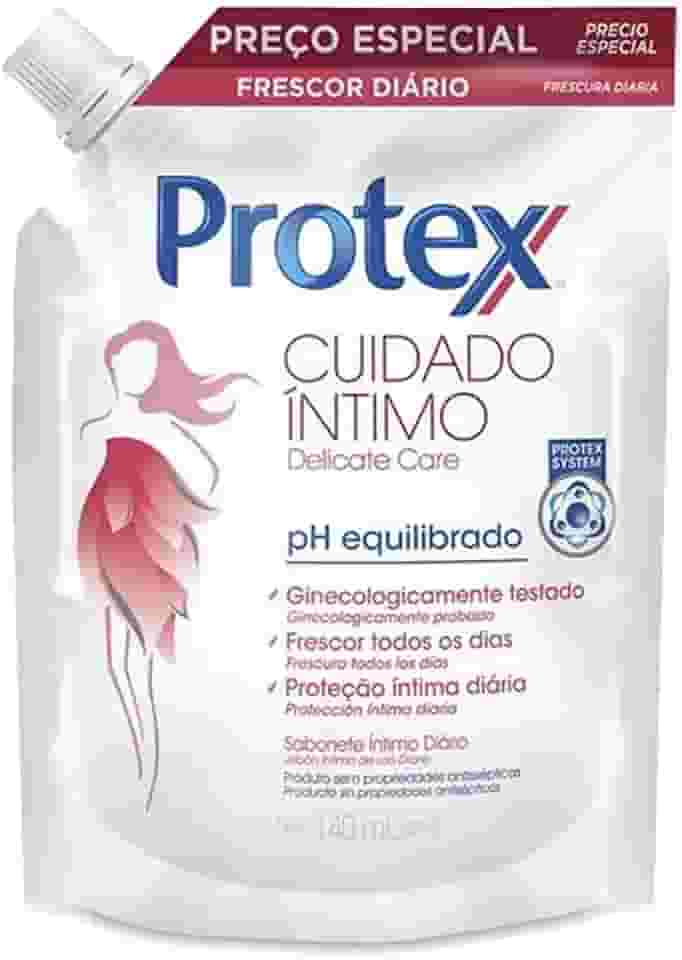 Sabonete Íntimo Líquido Protex Cuidado Íntimo Delicate Care 140ml Refil