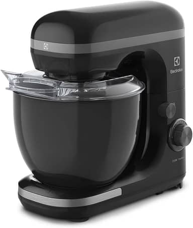 Electrolux Batedeira planetária potente capacidade 5L 750W 12 velocidades função pulsar massa pesada pes antiderrapante EKM30 preto 220v