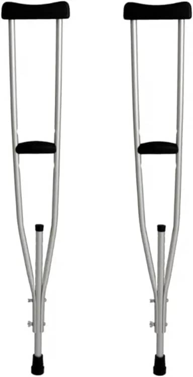 Muleta Axilar Alumínio Com Regulagem Tamanho M Indaiá - Par