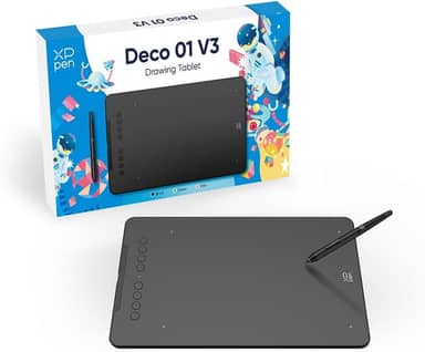 XPPen Deco 01 V3 Mesa Digitalizadora 2024 Nova Versão com Teclas para Androis Windows Linux