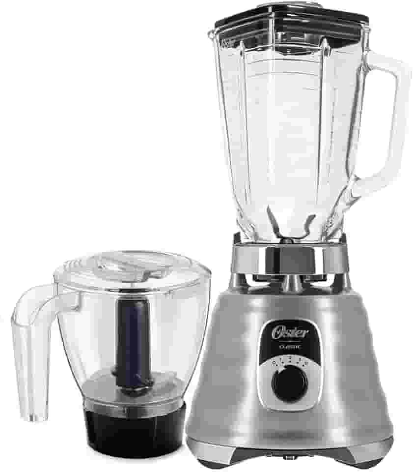 Kit New Osterizer Aço Escovado - Liquidificador e Base Processadora Oster - 127V