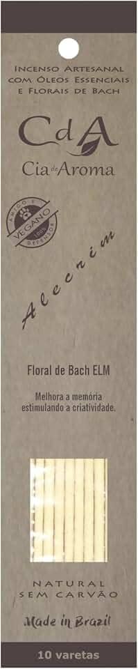 Incenso 100% Natural com Florais e Óleos Essenciais Alecrim