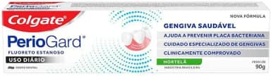 Colgate Creme dental para gengiva saudável Periogard, Fórmula avançada com citrato de zinco 2% para ação antibacteriana, uso diário 90g