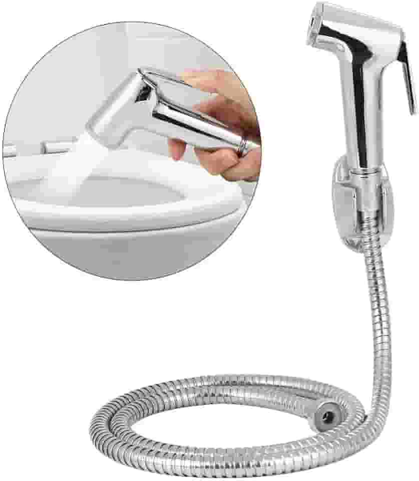 Ducha Higiênica ABS para Banheiro – Kit Completo com 3 Pulverizadores, Suporte e Mangueira, Design Moderno