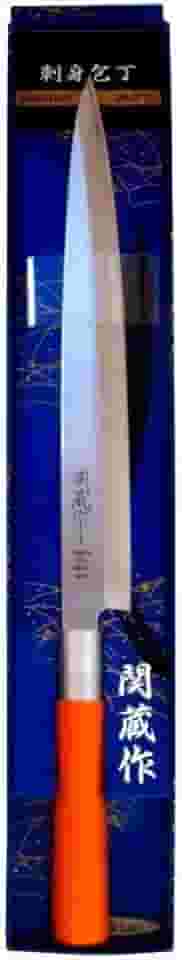 FACA JAPONESA PARA SUSHI E SASHIMI INOXIDÁVEL YANAGUIBA SEKIZO - LÂMINA 24 CM