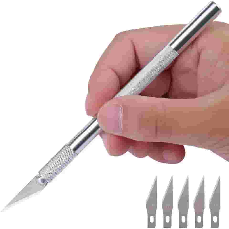 Estilete de Precisão Tipo Bisturi C/ 6 Lâminas P Artesanato