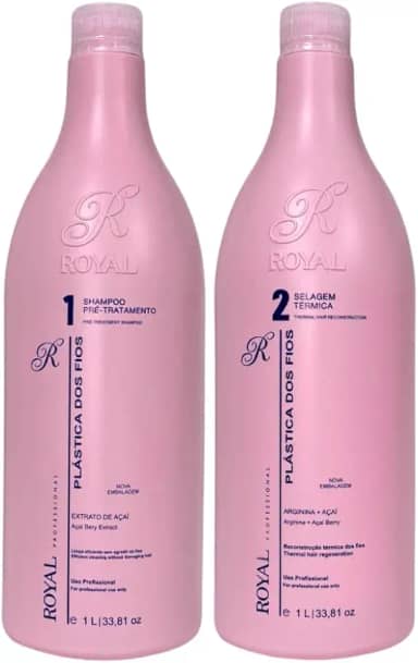 Kit Selagem Térmica Plástica dos Fios Açaí, 2x1000 ml, Royal