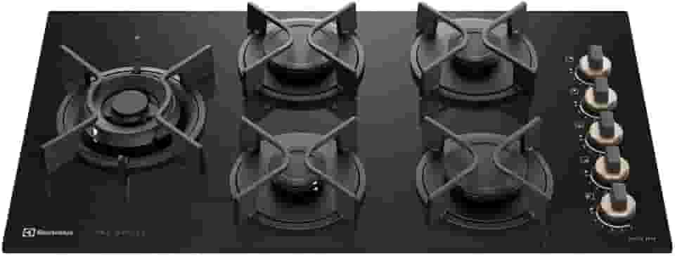 Electrolux Cooktop 5 Bocas a Gás Electrolux Mesa de Vidro Pro Series ChamaPrecisa e Multi Chama (KE5PS) Bivolt