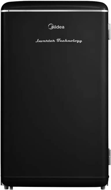 Frigobar Retrô 93 litros Preto Inverter Bivolt Midea