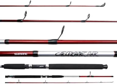 VARA PARA MOLINETE SHIMANO CRUZAR RED 7,0' (2,13M) 10-20LB - 2 PARTES