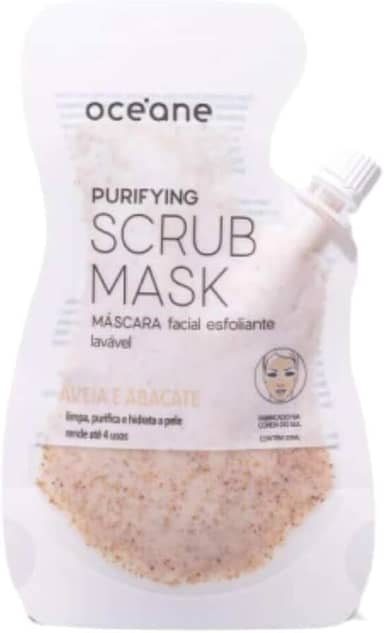 Océane Máscara Facial Esfoliante de Aveia e Abacate - Purifying Scrub Mask 35ml