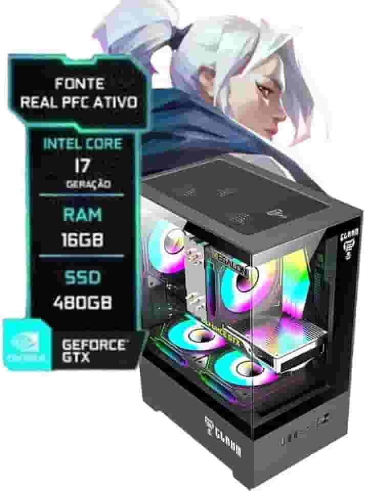 Pc Gamer Cpu Intel I7 3.4ghz 3770 Ssd 480gb Memoria Ram 16gb Fonte 500W