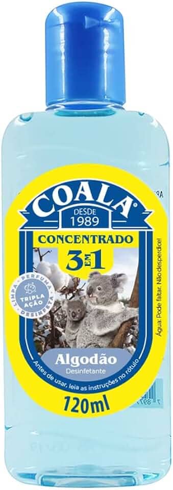 Desinfetante Concentrado 3 em 1 120ml Coala Algodão