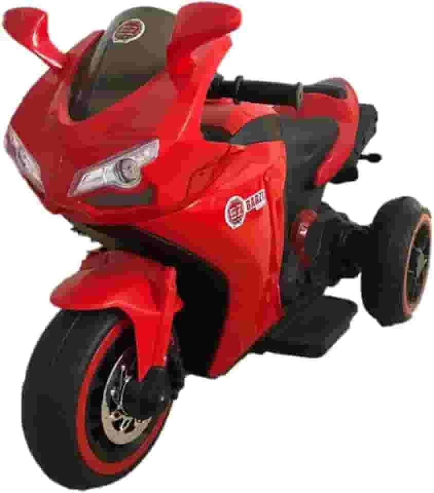 Moto Elétrica Infantil Triciclo Elétrico BZ R6 Vermelha com Ré, 2 Baterias, Som e Farol BARZI MOTORS