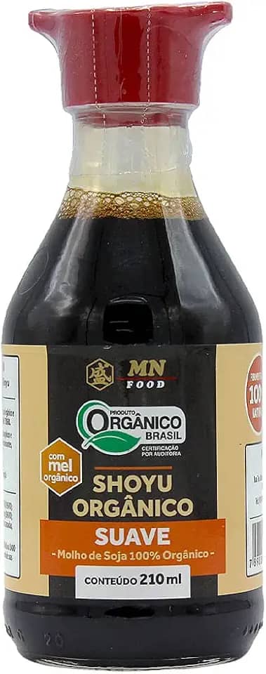Molho Shoyu Orgânico Suave Mn Food 210ml