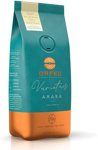 Café Arara Orfeu em Grãos, 100% Arabica 250g