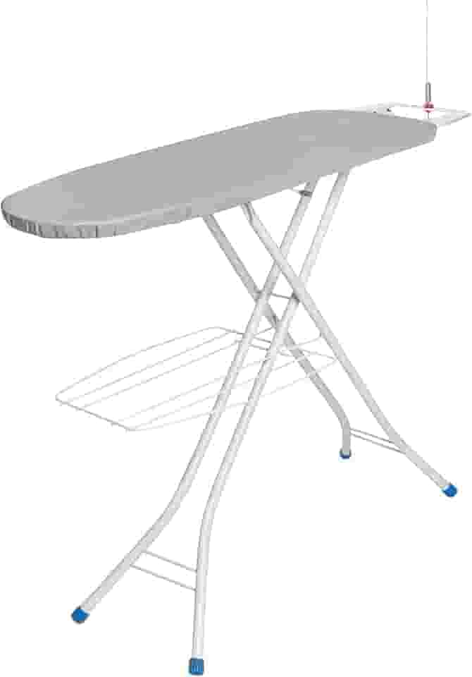 Metaltec Tábua De Passar Roupa 1001 Top Plus Em Aço Robusta E Resistente Com Suporte Para Ferro - Capa Forro 100% Algodão Térmico