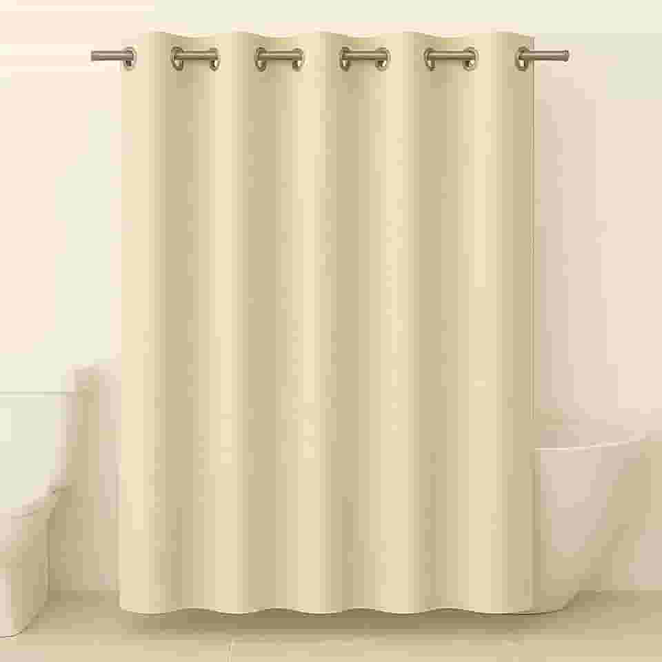 Cortina Para Box de Banheiro em PVC Impermeável e Antimofo - 1,38 x 2m BEGE