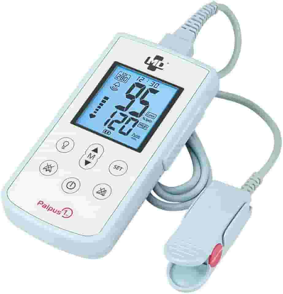 Oxímetro de Pulso MD SA120 Portátil com Alarme, Memória e Conexão com PC