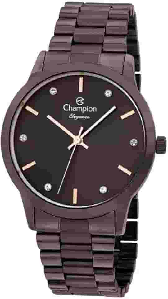 Relógio Analógico, Champion, Feminino, Linha Elegance CN24057L, pulseira em aço Vinho