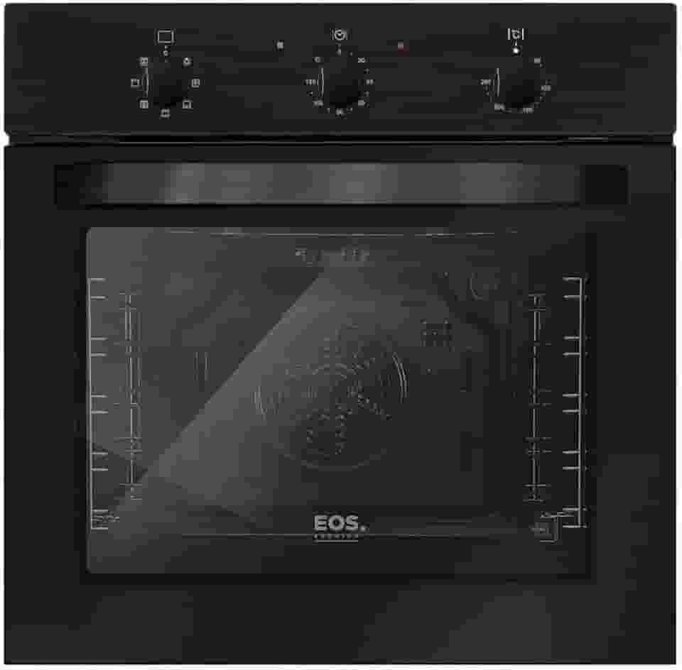 Forno Elétrico de Embutir Eos 65 Litros Convection Porta de Vidro All Black Efe651ecp 220v