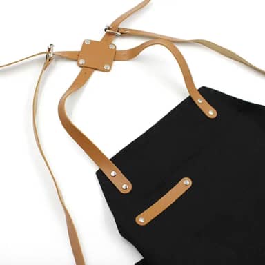 Avental Preto Tecido Churrasqueiro Churrasco Pro BBQ