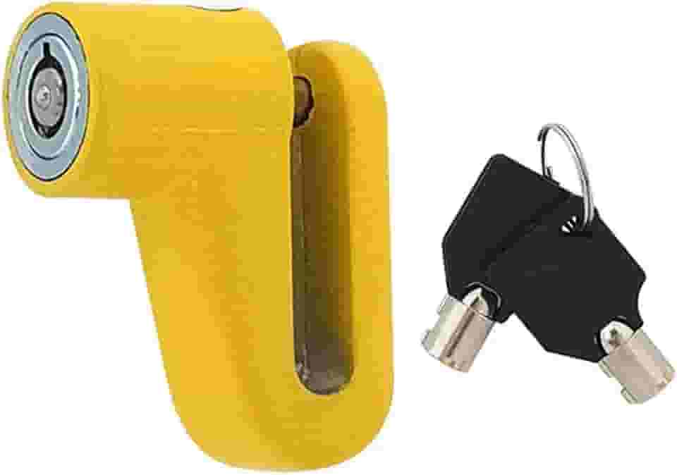 Western TM-28 Trava para Disco de Freio Moto, Vermelho/Amarelo