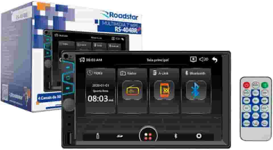 Multimídia Mp5/Usb/Sd Rs404br Roadstar