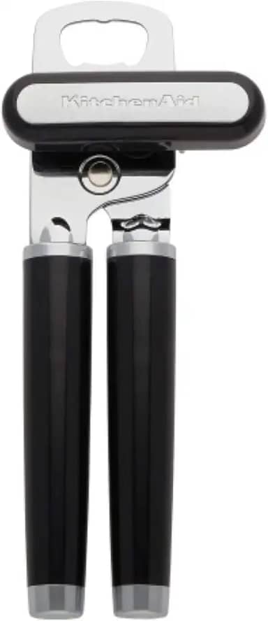 KitchenAid KE199OHOBA Abridor de latas/abridor de garrafas multifunções clássico, 21,34 cm, preto