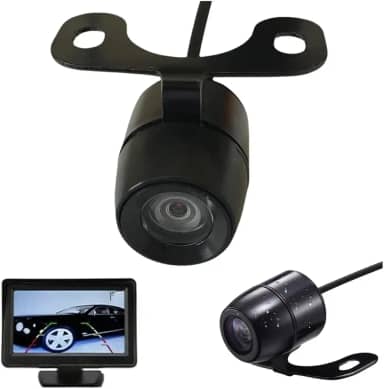 Câmera de Ré Universal Automotiva Borboleta Parachoque com Visão Noturna - Resistência e Facilidade de Instalação