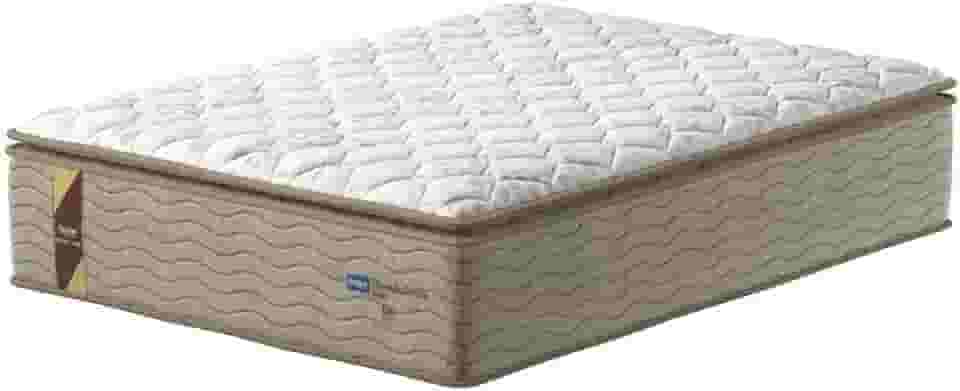 Colchão Casal Molas Guarda Costas Max 138x188x40cm Bege/Branco Probel - Suporta até 180kg por Pessoa