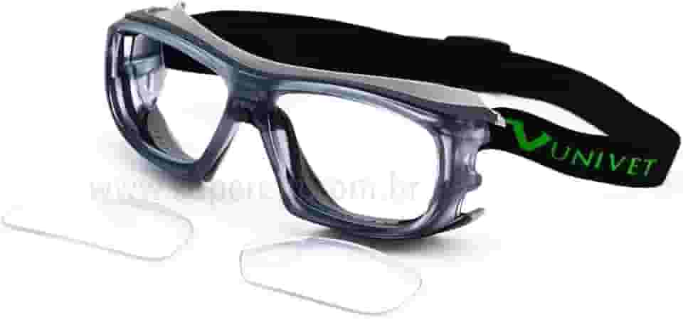 Armação Óculos Proteção Esportivo Para Lentes De Grau Univet 5x9e Ciclismo Corrida Futebol Paraquedismo Aventuras