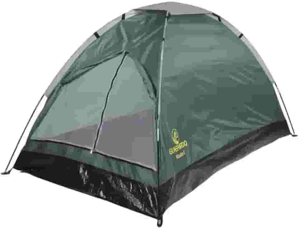 Barraca de Camping Para 2 Pessoas, Verde, Tipo Iglu, Poliéster 170T, Compacta e Resistente com Coluna d'água de 600mm, Barraca portátil Para Acampamento, Tela Mosquiteiro com 1 Janela, impermeável