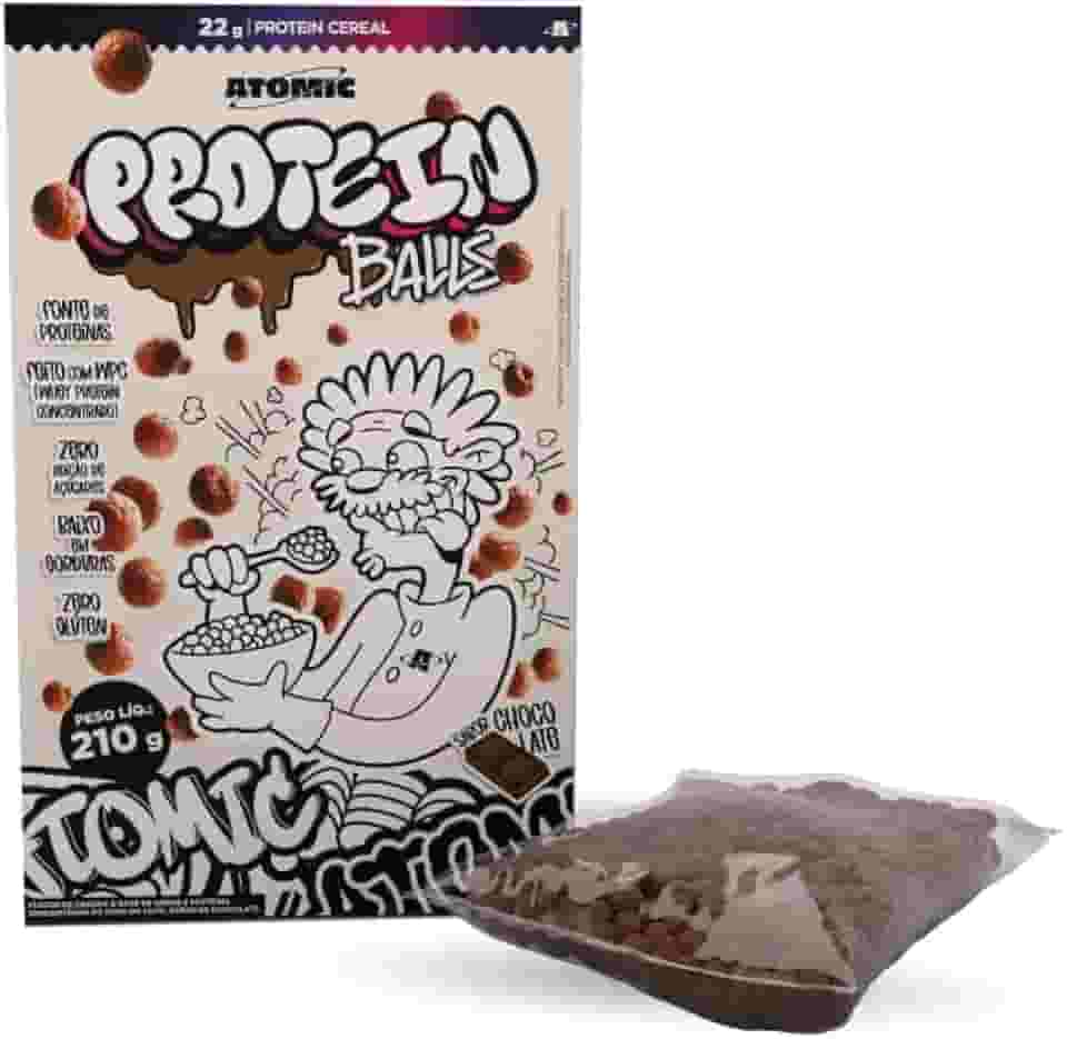 Cereal Proteico - Protein Balls Atomic Labs – 210g – com Whey Protein e Zero Açúcar