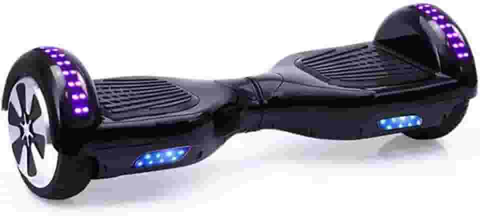 Hoverboard Skate Elétrico 6.5" com Bolsa Led Bluetooth Preto Brinovar