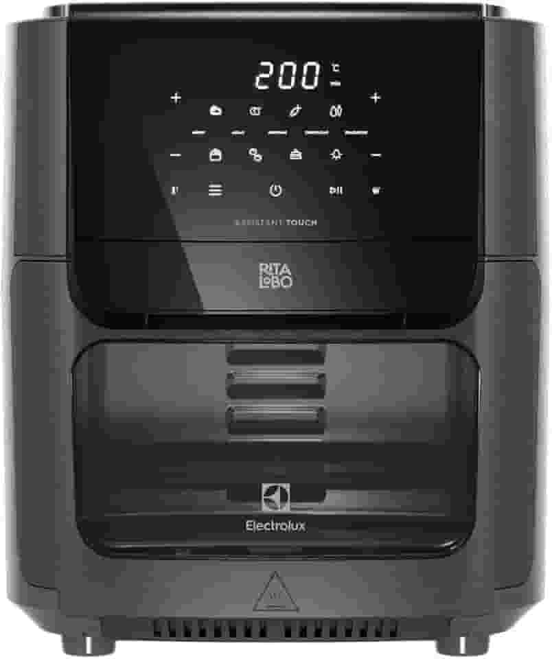 Electrolux Air Fryer Oven Electrolux por Rita Lobo 12L Digital Grafite Experience 1700W (EAF85) 127V