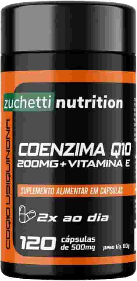 Coenzima q10 200mg Coq10 Zuchetti nutrition 120 Capsulas Original Ubiquinona