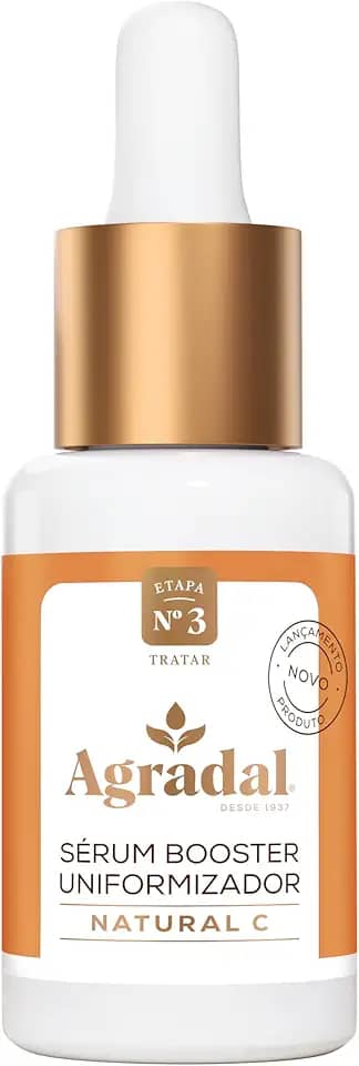 Agradal Sérum Facial Clareador com 10% Vitamina C, Ácido Hialurônico, Niacinamida, 100% Vegano