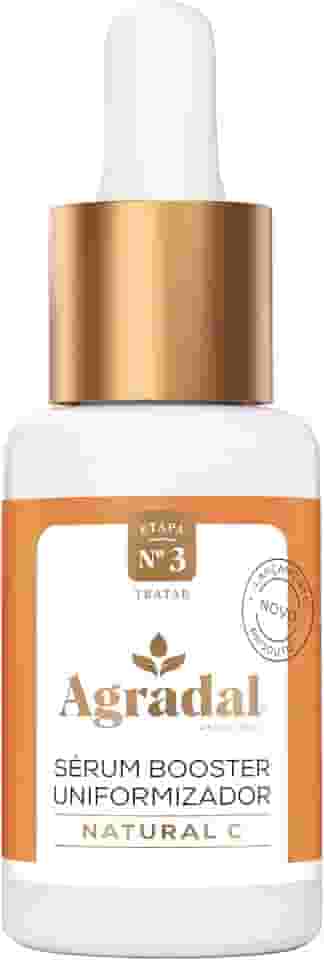 Agradal Sérum Facial Clareador com 10% Vitamina C, Ácido Hialurônico, Niacinamida, 100% Vegano