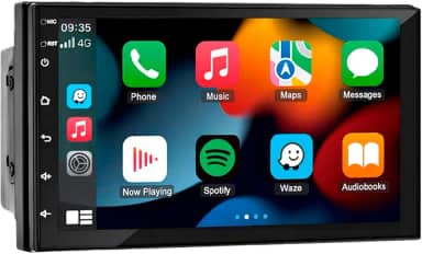 MULTIMÍDIA, MP5 2 DIN TELA DE VIDRO IPS 7' FULL TOUCH, FM, USB, SD CARD, AUXILIAR, BLUETOOTH, ESPELHA ANDROID E IOS, CARPLAY E ANDROID AUTO CONECTIVIDADE SEM FIO