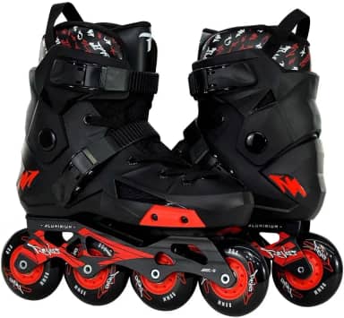 Patins Traxart Revolt Branco Inline Freestyle - 80mm ABEC-9